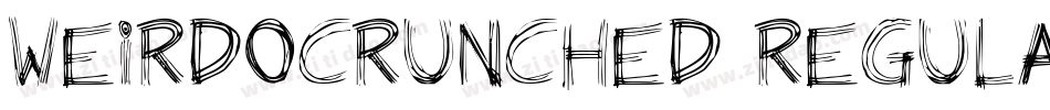 WeirdoCrunched Regular字体转换